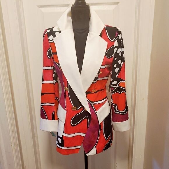Dina Bar-El Jackets & Blazers - DINA BAR-EL for Hitachi Multicolor Blazer Size Sm New with Tag